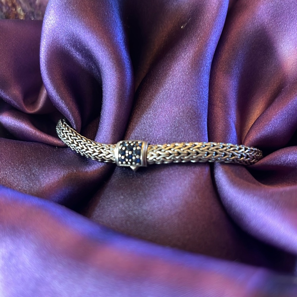 John Hardy sterling and sapphire bracelet